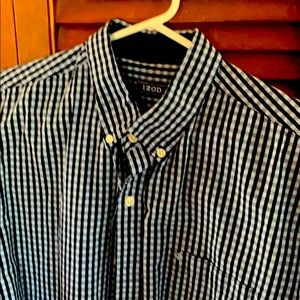 Men’s Checked Izod Sports Shirt Long Sleeve